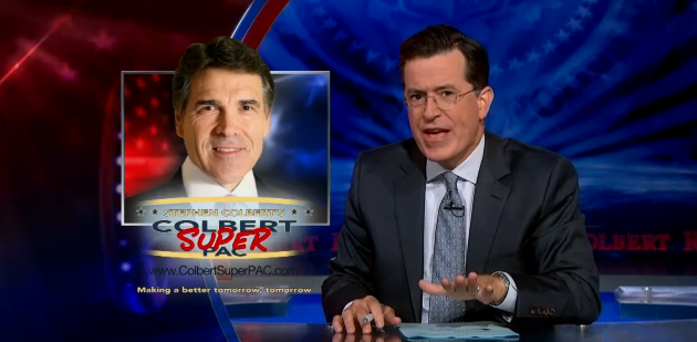 Stephen Colbert addresses Rick Perry’s poaching of Colbert Super PAC treasurer