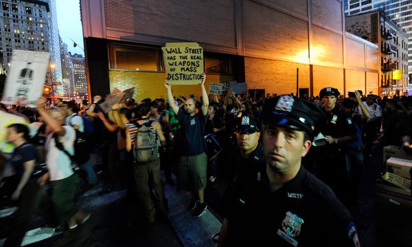 Ted Alexandro finds himself in the middle of Occupy Wall Street, writes about it