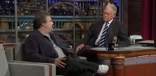 Artie Lange returns to the Late Show with David Letterman