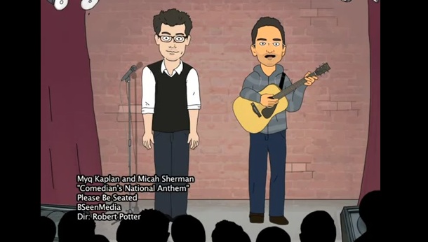“Comedian’s National Anthem,” by Myq Kaplan and Micah Sherman [Music Video]