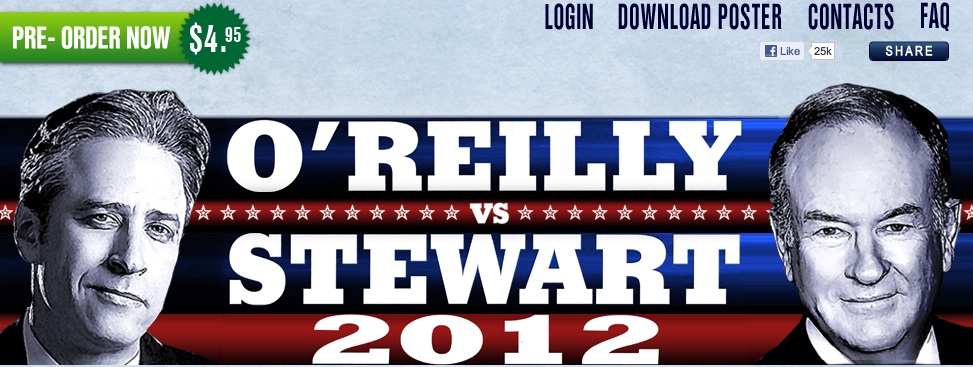 Jon Stewart, Bill O’Reilly to face off in live debate before 2012 elections