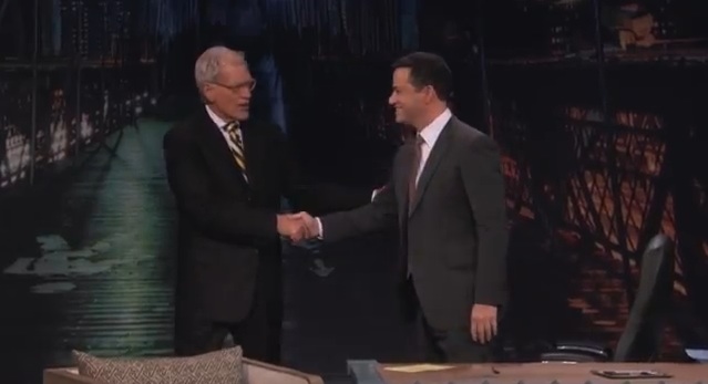 Jimmy Kimmel meets David Letterman, and discusses what he has learned from him