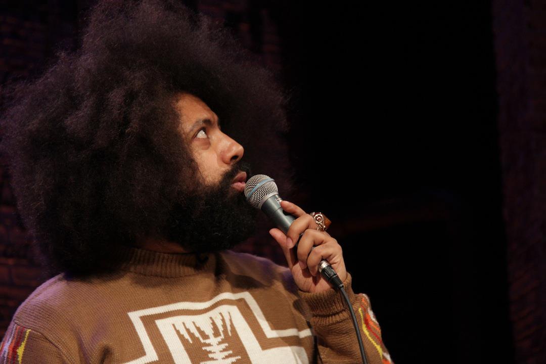 Reggie Watts performs on “Totally Biased with W. Kamau Bell”