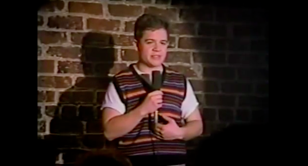 Patton Oswalt’s first paid acting gig, at 19, in a college loan video