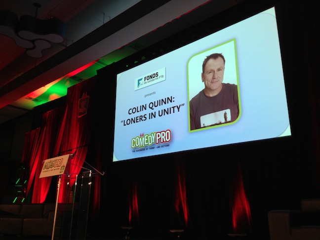 “Loners In Unity,” Colin Quinn’s Keynote Address at Montreal’s Just For Laughs 2013