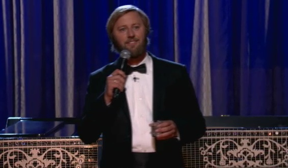 Rory Scovel goes black-tie for this stand-up set on Conan