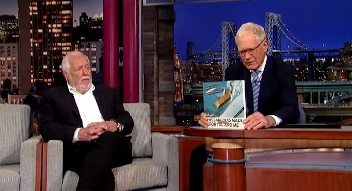David Letterman has co-authored a humor book satirizing the One Percent, “This Land Was Made For You and Me (But Mostly Me)”