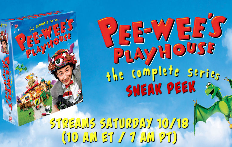 Pee-wee’s Playhouse returns to Saturday morning TV for one livestream only (plus a complete Blu-ray DVD set!)