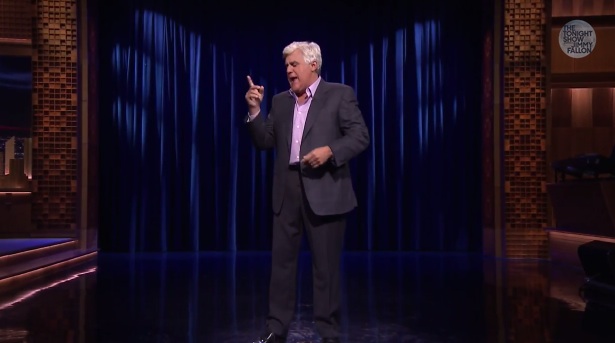 Jay Leno performs stand-up on The Tonight Show Starring Jimmy Fallon