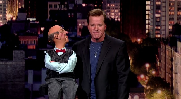 Jeff Dunham with Walter on Late Show with David Letterman