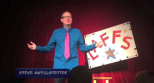 Here’s a parody of FOX’s “Laughs” with Steve Hofstetter called “Laffs”