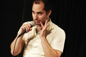 Harris Wittels, performing at Whiplash comedy show at the UCB Theatre in NYC. Photo by Mindy Tucker.