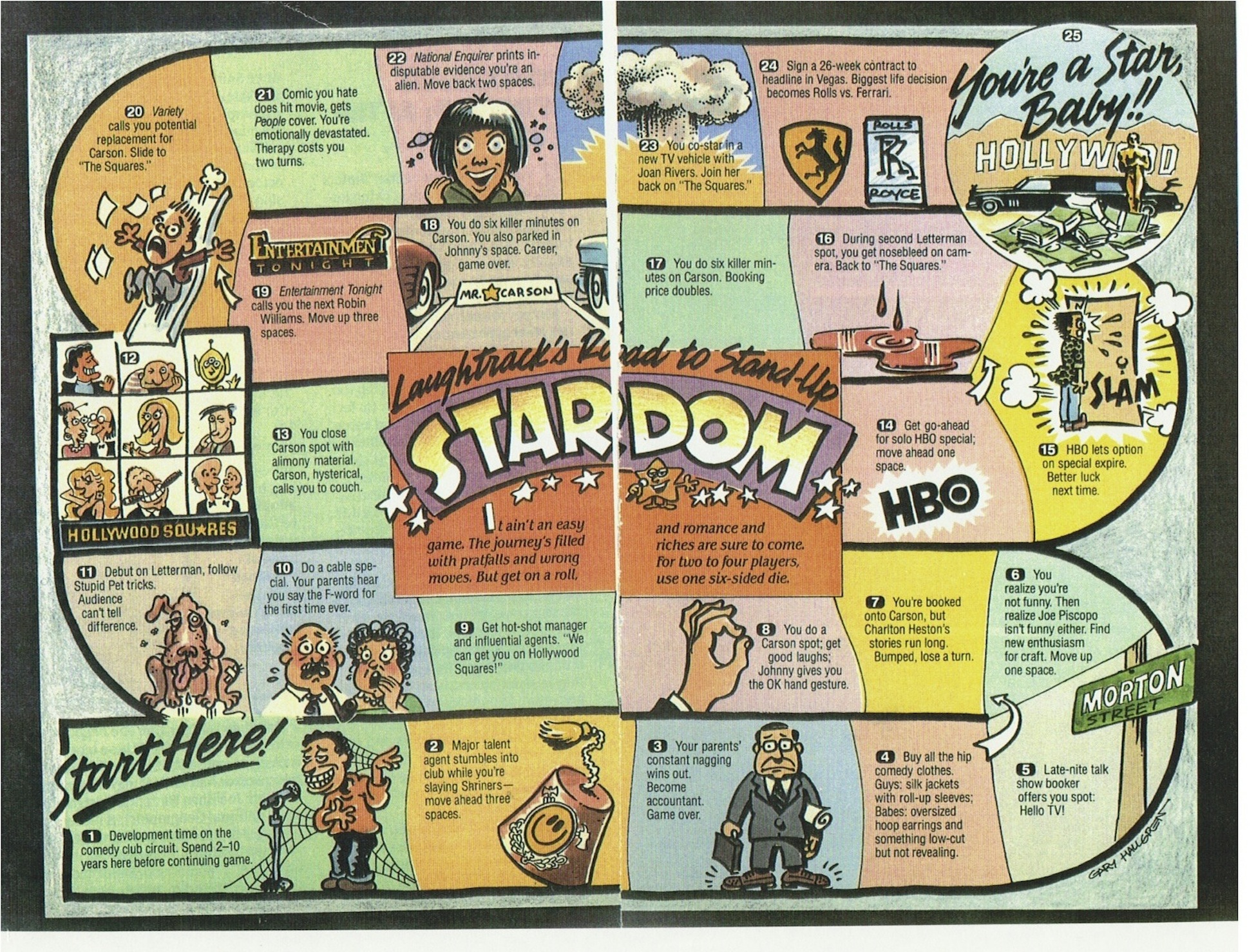 The Road to Stand-Up Stardom, circa 1989, via LaughTrack mag