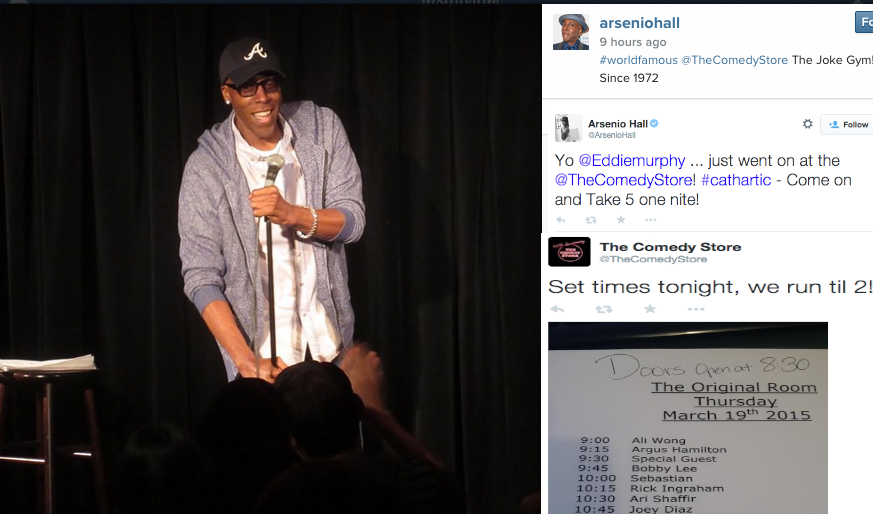 Take Arsenio Hall’s word for it? Begging for Eddie Murphy to return to stand-up at The Comedy Store (ahem)