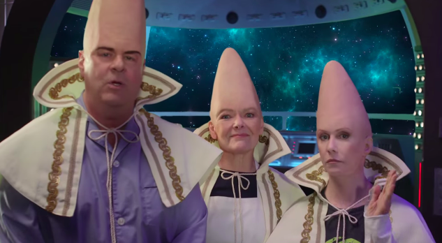 One final State Farm nod to #SNL40: The Coneheads reunion