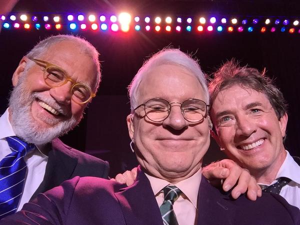David Letterman surprises San Antonio crowd by joining Steve Martin, Martin Short onstage for special Top 10 list
