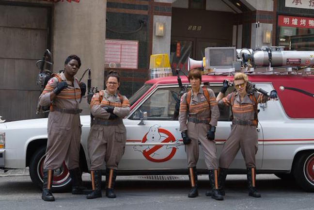 Ghostbusters, 2016 edition, live from the movie set