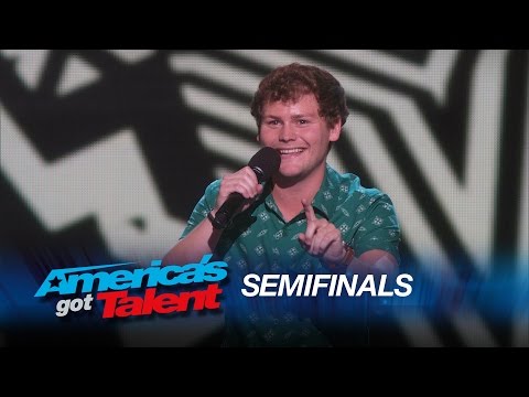 Drew Lynch drops the mic on his live semifinal performance of America’s Got Talent