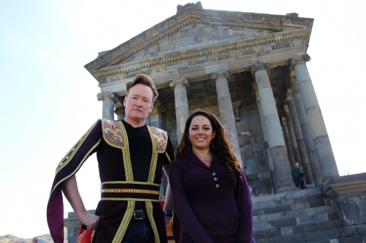 Conan O’Brien takes his assistant to Armenia to film special episode of Conan for TBS #TeamCoco