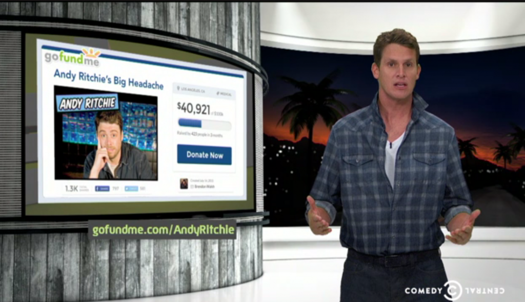 Daniel Tosh raises 25,000 for Andy Ritchie’s medical bills, doubles
