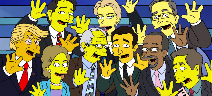 The Simpsons mashes up audio from Election 2016 for nightmare dream sequence
