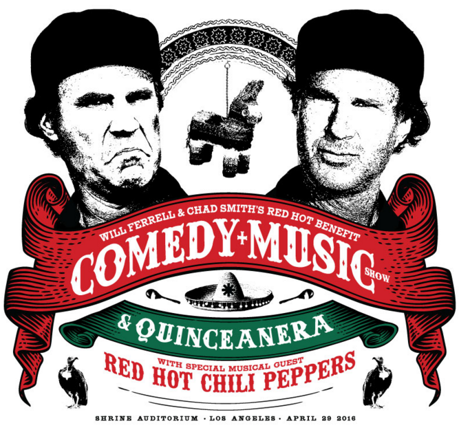 Will Ferrell and Chad Smith team up for Red Hot comedy and music benefit in Los Angeles