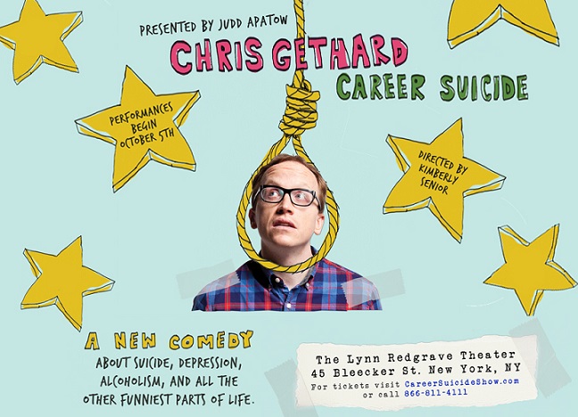 Judd Apatow taking Chris Gethard’s “Career Suicide” Off-Broadway for theatrical run