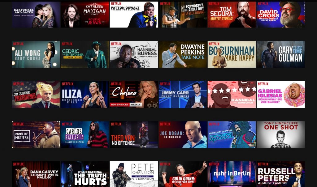 2016 The year we doubled the number of standup comedy specials. 2017