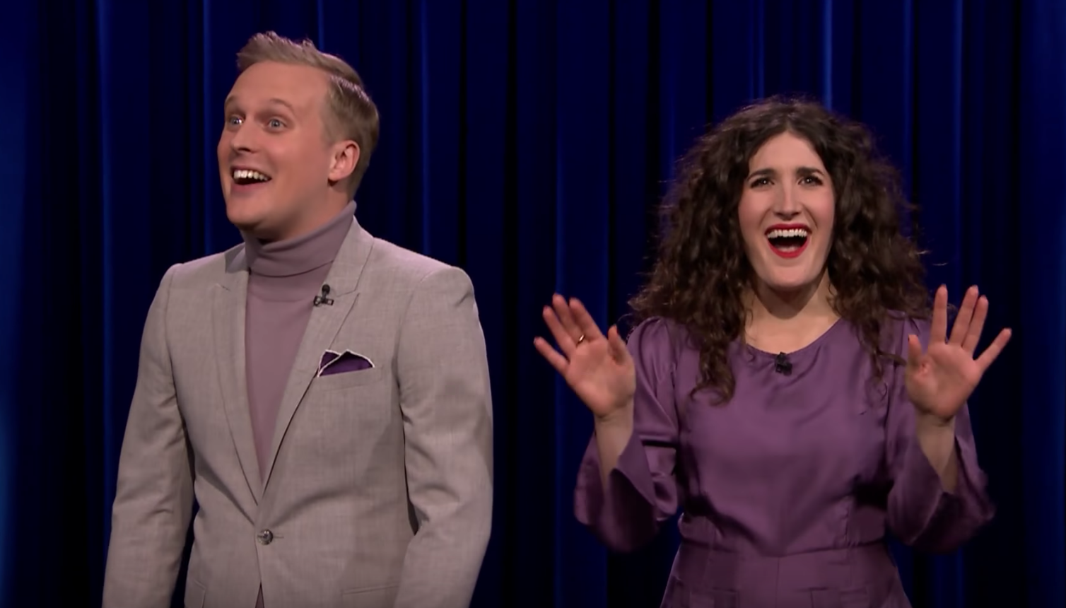 Kate Berlant and John Early on The Tonight Show Starring Jimmy Fallon