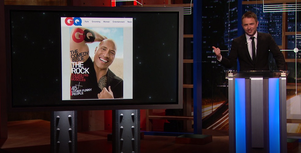 Chris Hardwick’s @midnight rant about GQ putting The Rock on the cover of its Comedy Issue