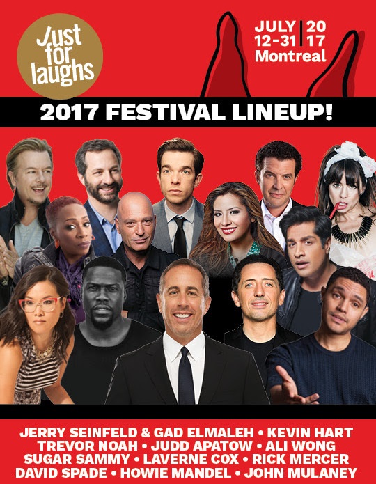 Seinfeld, Elmaleh, Noah, Wong, Mulaney, Apatow among first headliners booked for 2017 Just For Laughs Montreal
