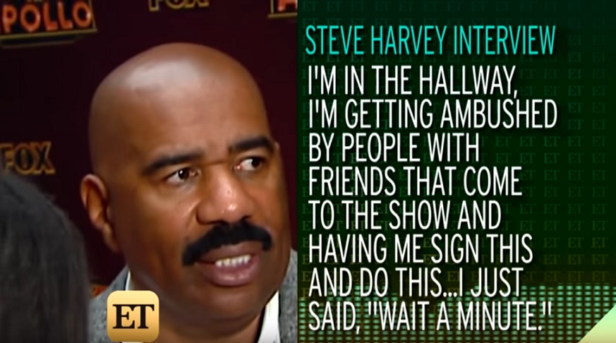 Steve Harvey explains that memo to his Chicago talk show staff