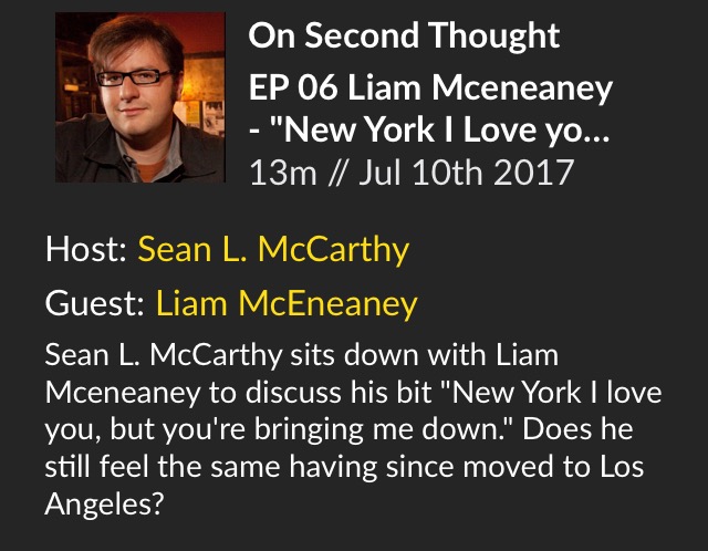 On Second Thought with Liam McEneaney