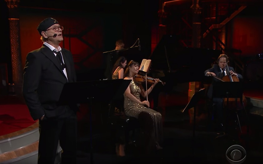 Bill Murray does a West Side Story medley with Jan Vogler and friends on The Late Show with Stephen Colbert
