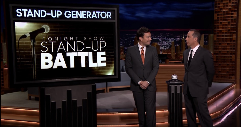 Jimmy Fallon tries to out-Seinfeld Jerry Seinfeld on The Tonight Show Starring Jerry Seinfeld