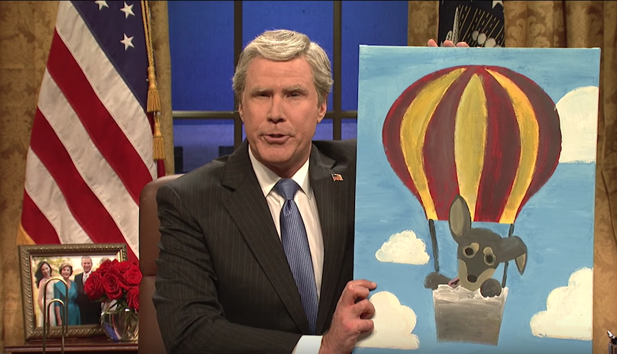 Will Ferrell revisits his George W. Bush impersonation for SNL cold open