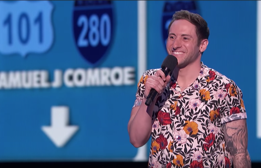 Samuel J. Comroe performs on the quarterfinals of America’s Got Talent 2018