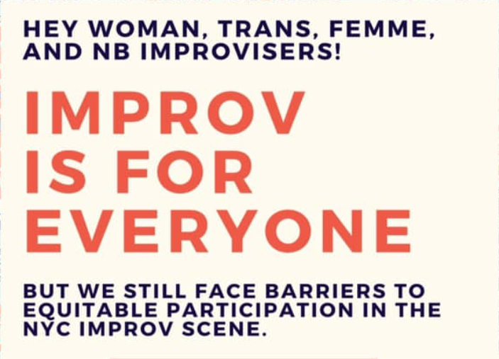 An improv comedy workshop for inclusion