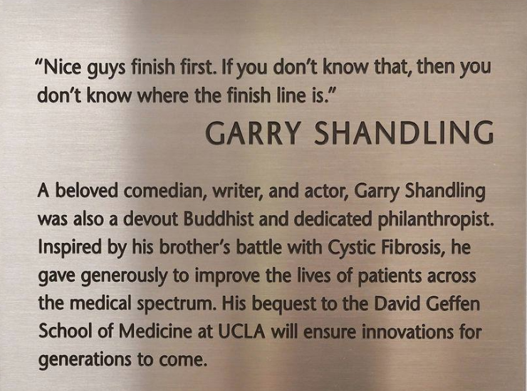 Garry Shandling’s estate donates $15.2 million to UCLA for medical research