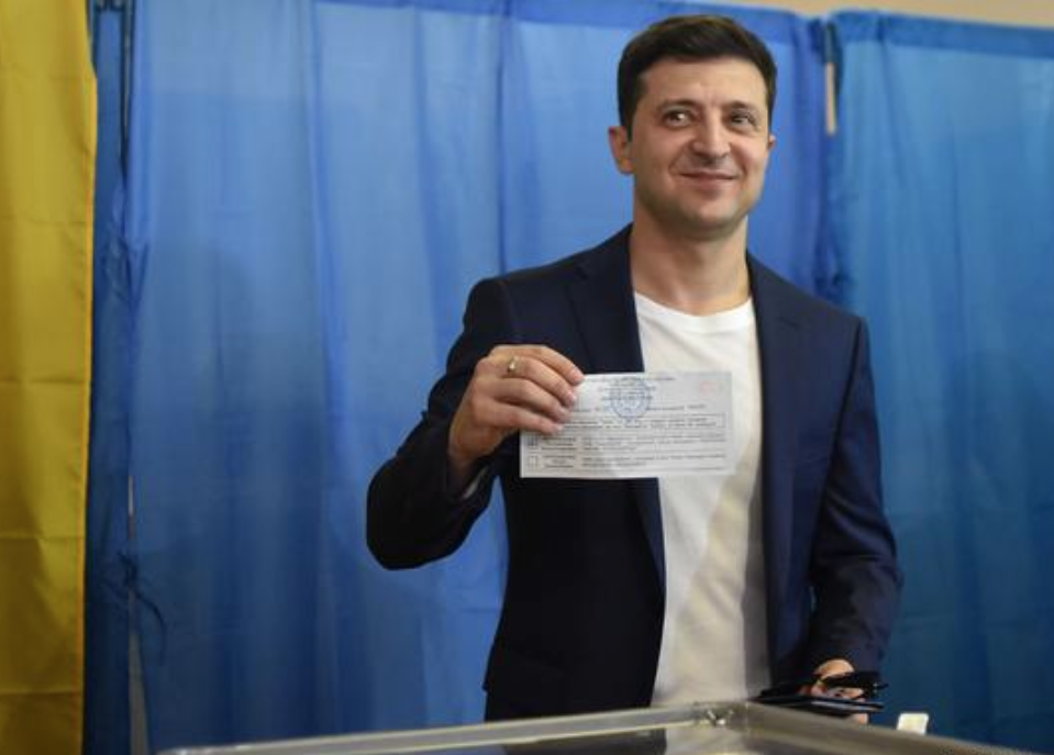 Comedian who played president on TV elected actual president of Ukraine