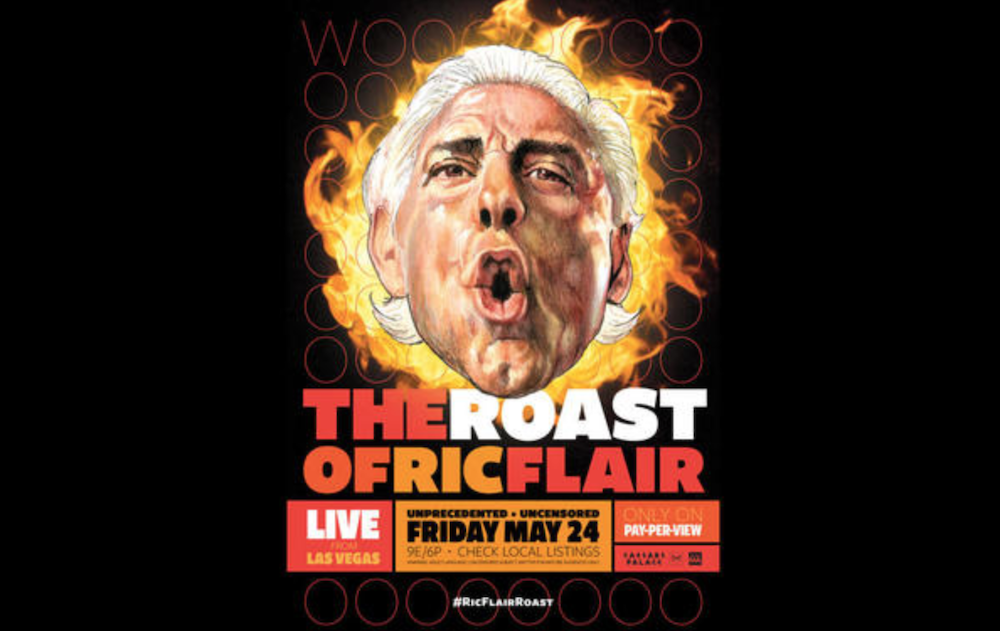 Comedians enter the ring for Starrcast II Roast of Ric Flair in Vegas in May 2019