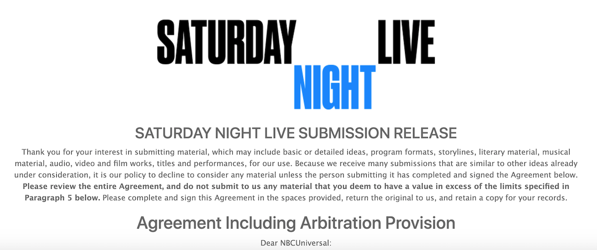 What you need to know if you want to submit writing samples to Saturday Night Live