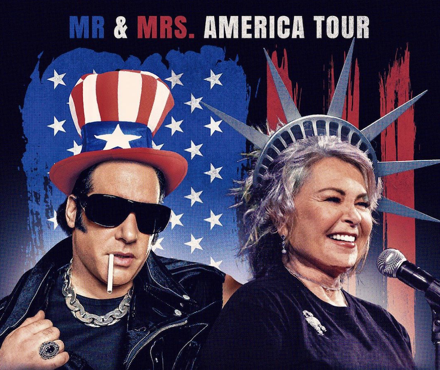 Andrew Dice Clay announces “Mr. and Mrs. America” comedy tour with Roseanne Barr for fall 2019