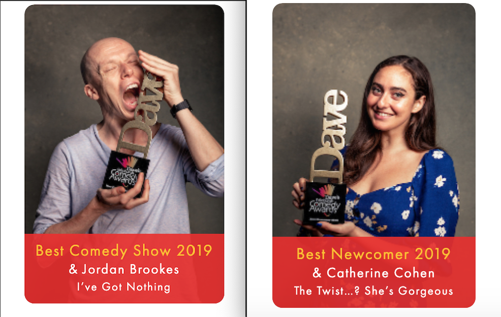 Jordan Brookes, Catherine Cohen win top prizes at 2019 Edinburgh Comedy Awards