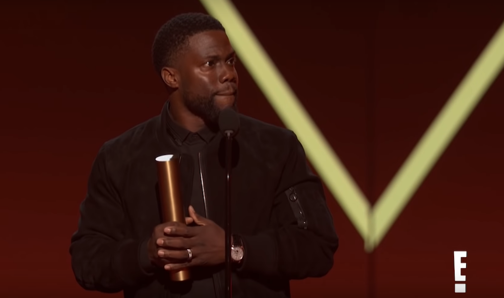 Kevin Hart accepts People’s Choice Award two months after his car crash