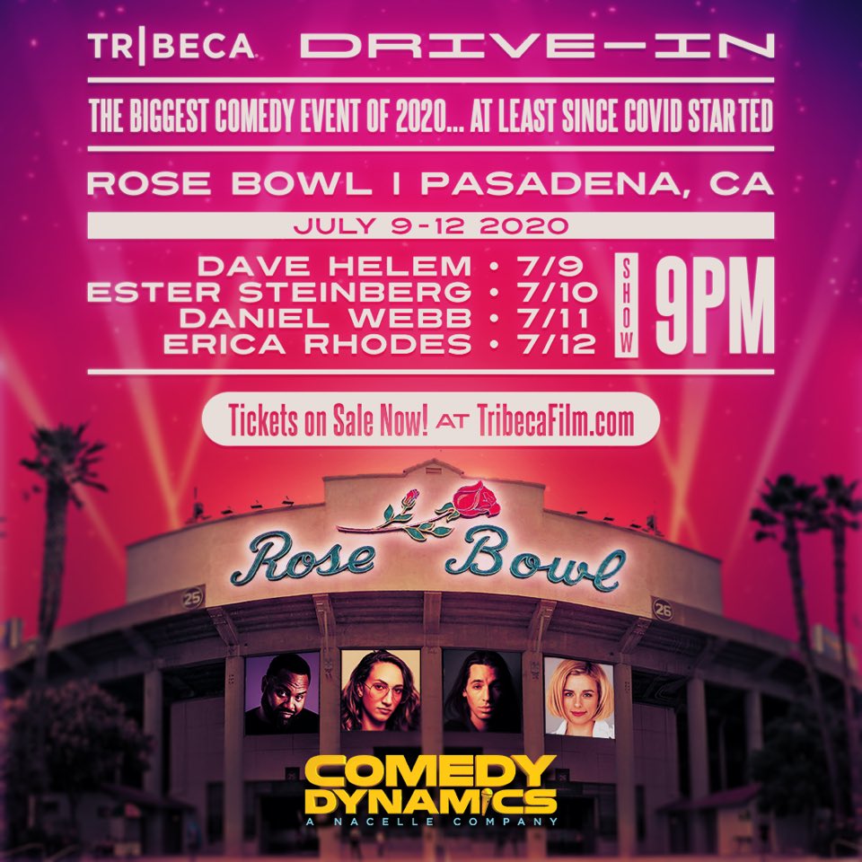 Comedy Dynamics filming Four Stand-Up Specials as Drive-Ins Outside the Rose Bowl