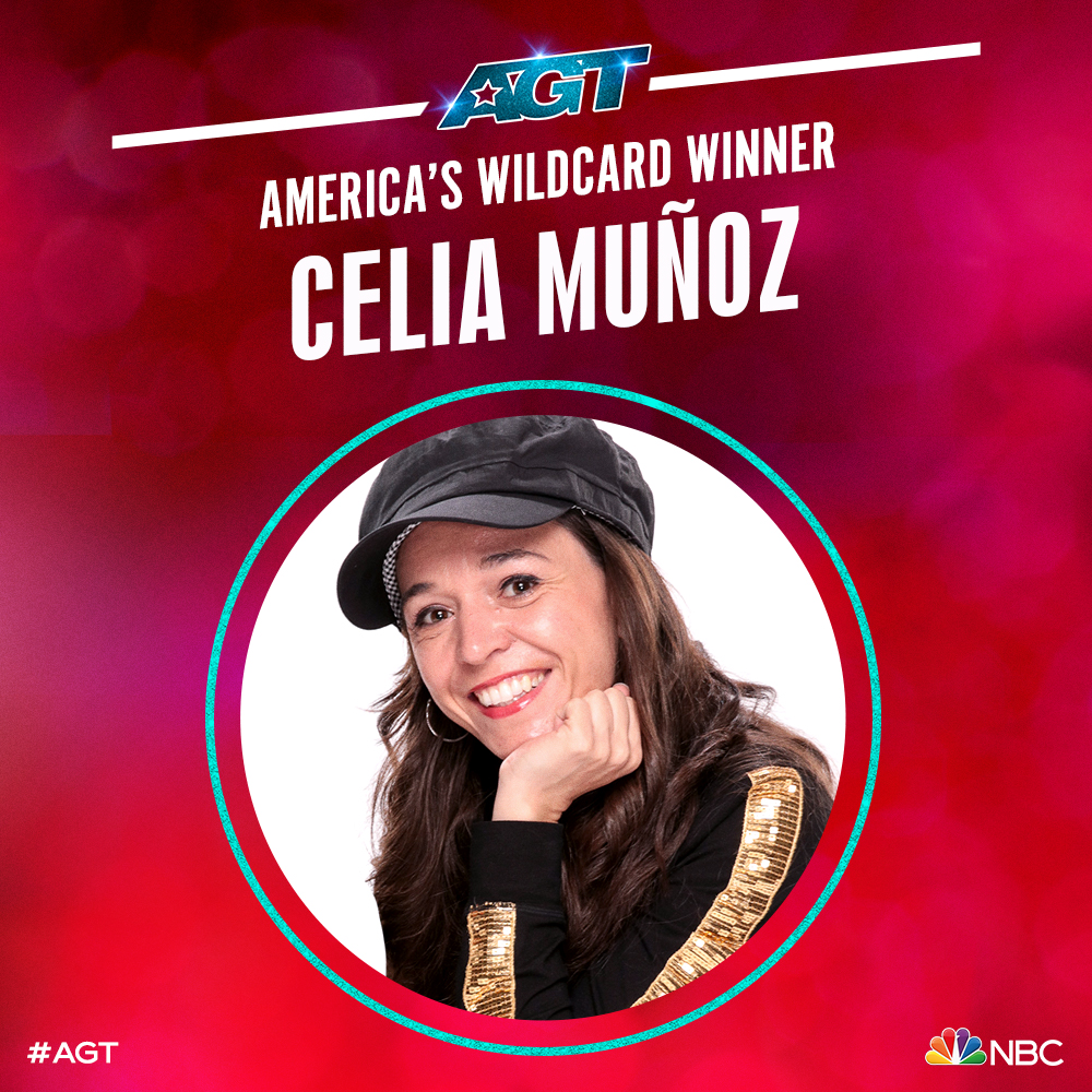 Celia Munoz performs on the finals of America’s Got Talent The Comic