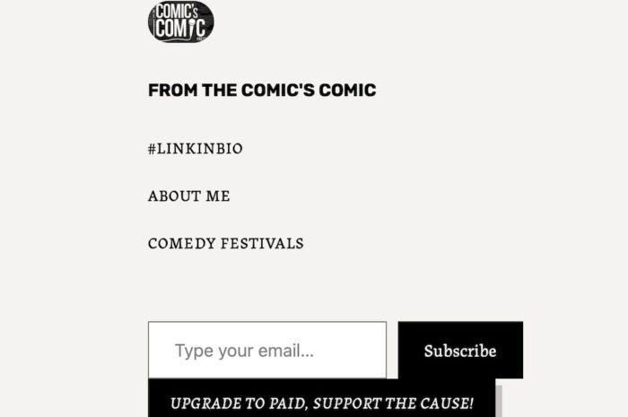 Please Subscribe to From The Comic’s Comic
